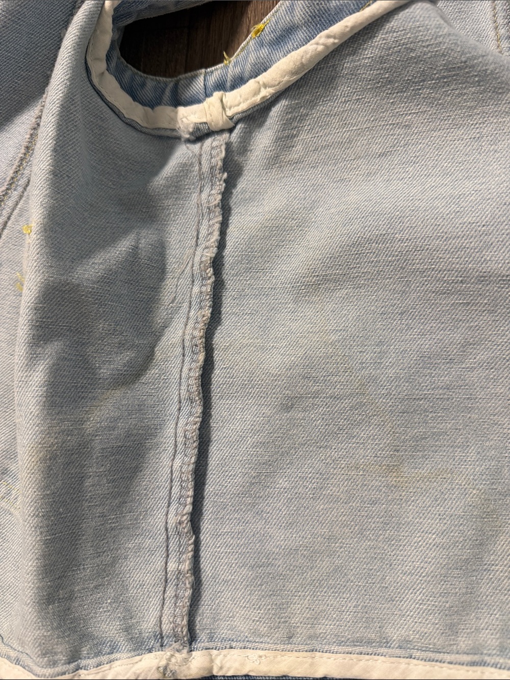Light Wash Denim Vest with Front Pockets - Picture 7 of 7